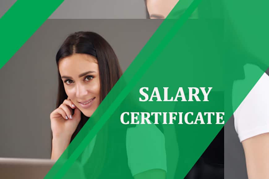 salary certificate for studying abroad from Nepal