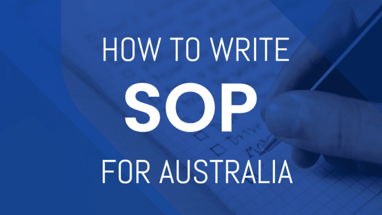 How to write SOP for Australia