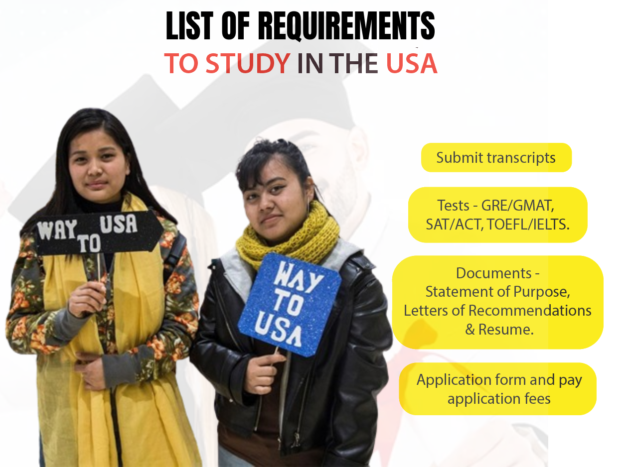 Study in the USA From Nepal – List of Requirements