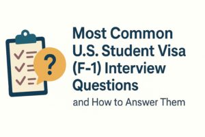 Nepalese student preparing for F-1 visa interview at U.S. Embassy