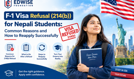 F-1Visa Refusal (214(b)) for Nepali Students: Common Reasons and How to Reapply Successfully