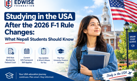 Studying in the USA After the 2026 F-1 Rule Changes: What Nepali Students Should Know